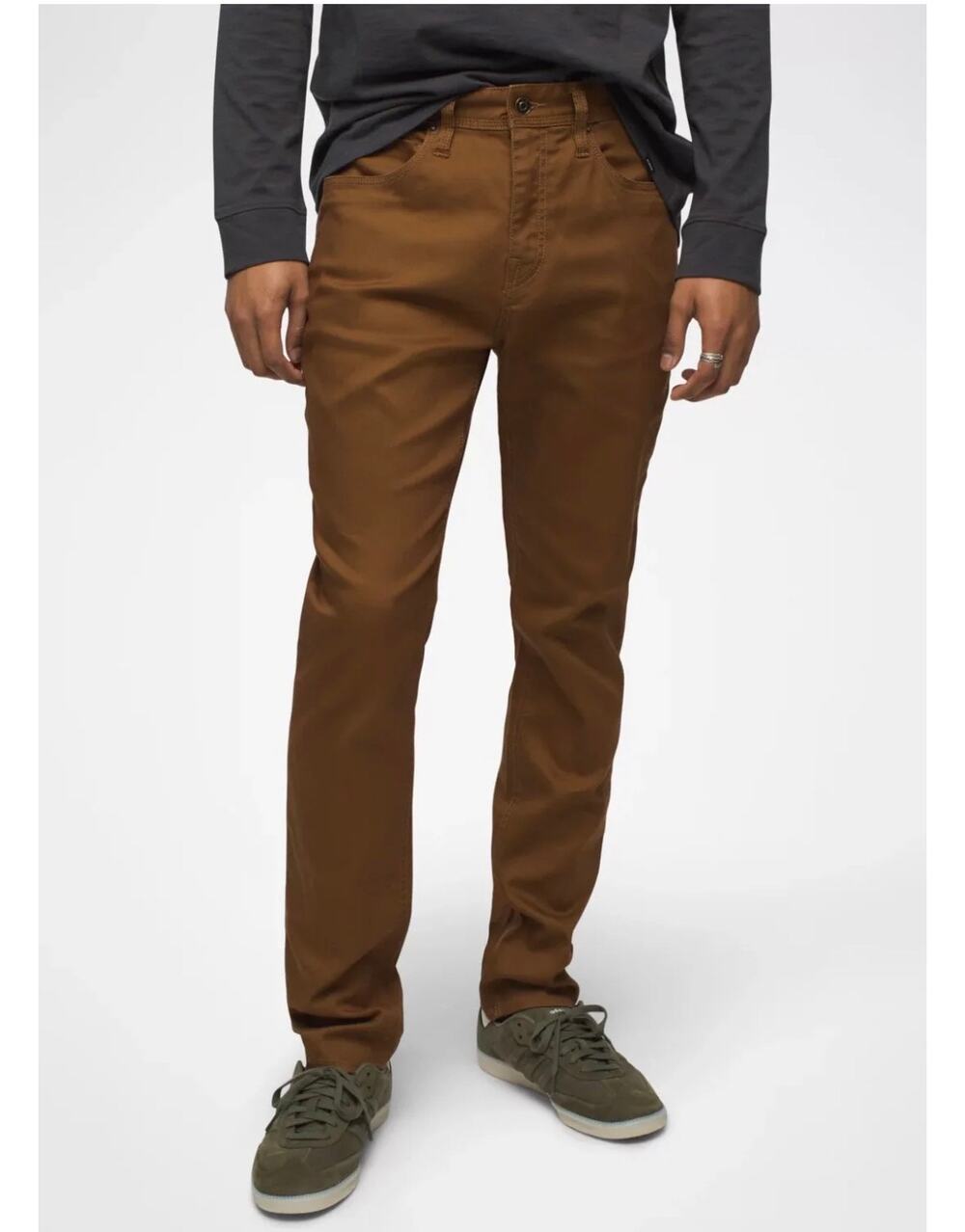 Prana Bridger Slim Taper Jean Sepia Cognac Brown 32” inseam 1964791